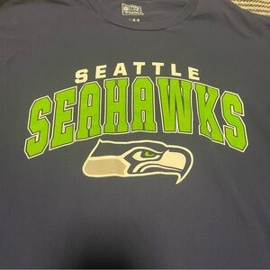 Pro Line Men’s Large Seattle Seahawks Long Sleeve Tee Blue